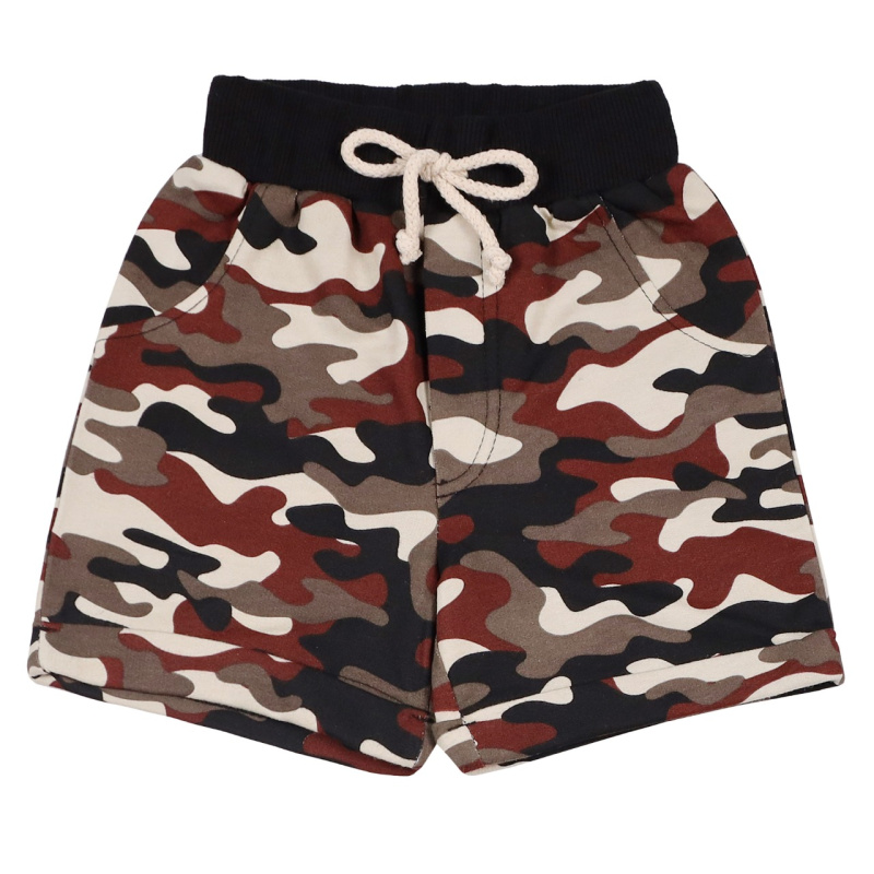 картинка ЧЗ Шорты для мальчика 3-7 лет 100% хлопок  BONITO KIDS//BK1553SH(ЧЗ)уп.5шт./меш.500шт. от BonitoKids