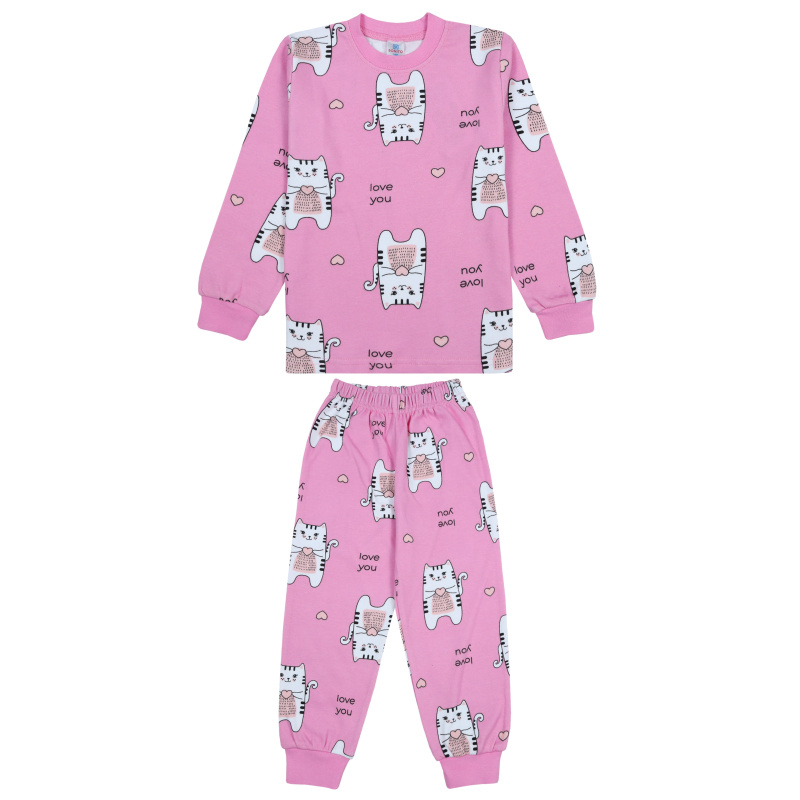 картинка БГ Пижама для девочки 3-7 лет 100% хлопок BONITO KIDS/BK1746PJD/уп.5шт./меш.200шт. от BonitoKids