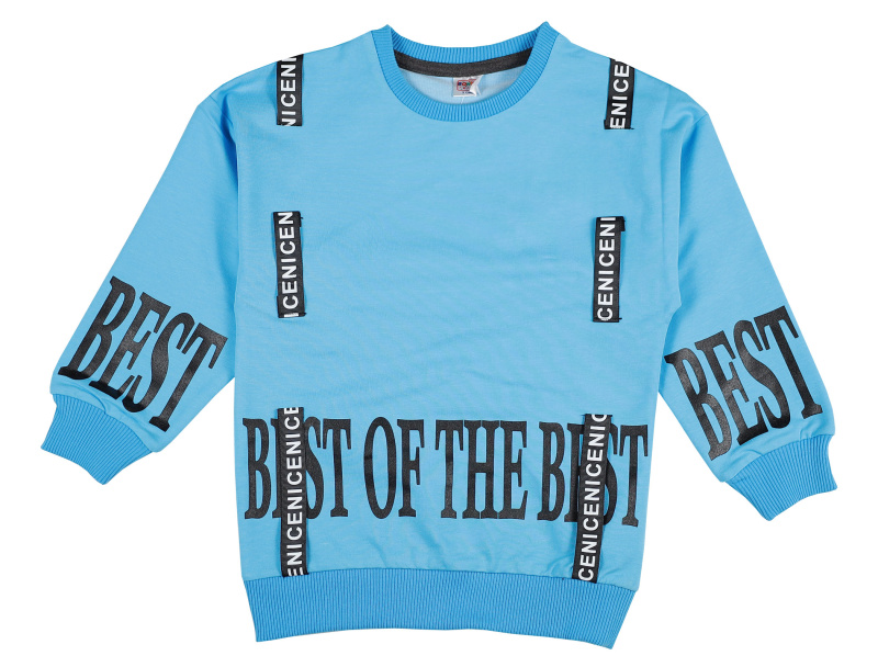 картинка ЧЗ Свитшот для девочки 3-7 лет 65% хлопок, 27% пэ, 8% эластан BONITO KIDS/OP1240(ЧЗ)/уп.5шт./меш.270шт. от BonitoKids