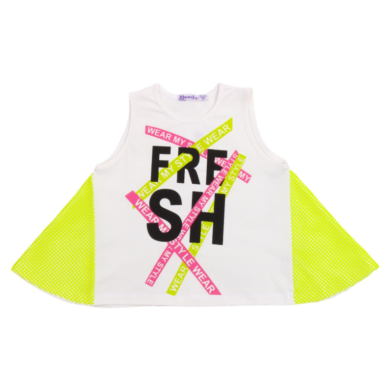 картинка БГ Майка для девочки 3-7 лет 95% хлопок, 5% эластан BONITO KIDS/OP1436/ 5шт./меш.500шт. от BonitoKids