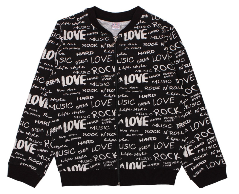 картинка ЧЗ Бомбер для мальчика 8-12 лет 65% хлопок, 27% пэ, 8% эластан BONITO KIDS/OP1245(ЧЗ)/уп.5шт./меш.180шт. от BonitoKids