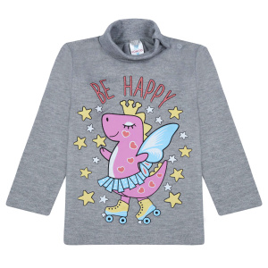 картинка БГ_ЧЗ Водолазка для девочки 1-4 лет 100% хлопок BONITO KIDS /BK0007D(06-23)(ЧЗ)/уп.4шт./меш.500шт. от BonitoKids