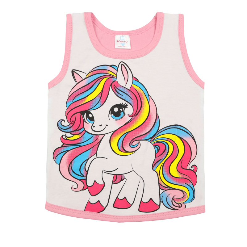 картинка БГ_ЧЗ Комплект для девочки (майка и шорты) 1,5-4 лет 100% хлопок BONITO KIDS/BK1317D(12-24)(ЧЗ)/уп.4 шт./меш.600 шт. от BonitoKids