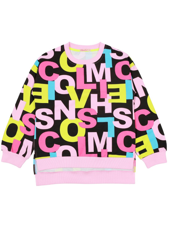 картинка ЧЗ Худи для девочки 9-12 лет 92% хлопок, 8% лайкра BONITO KIDS/BK1505H(ЧЗ)/уп.4шт./меш.240шт. от BonitoKids