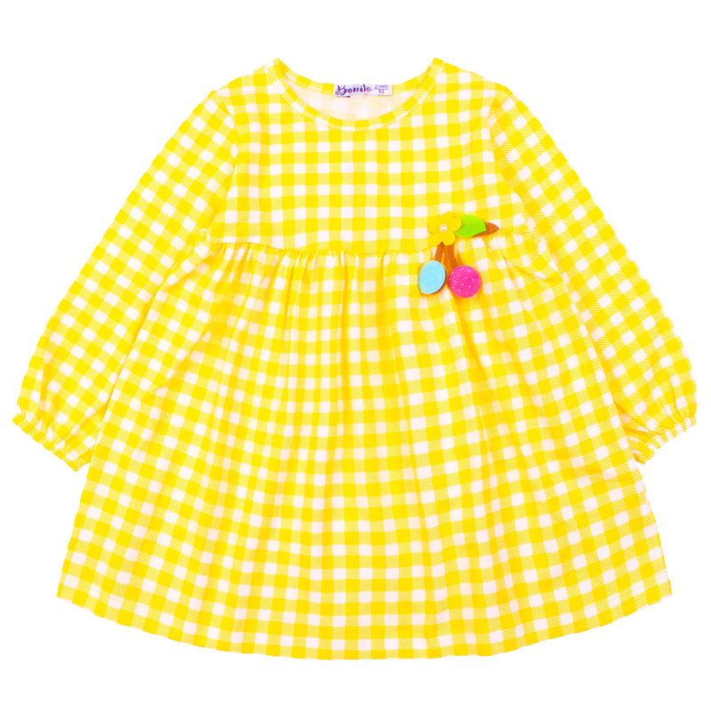 картинка БГ_ЧЗ Платье для девочки 2-5 лет 95% хлопок, 5% эластан BONITO KIDS/OP1705(ЧЗ)/уп.4шт./меш.368шт. от BonitoKids