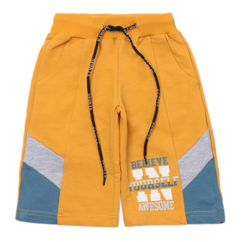 картинка ЧЗ Шорты для мальчика 3-7 лет 65% хлопок, 27% полиэстер, 8% эластан BONITO KIDS/OP1415(ЧЗ)/уп.5шт./меш.360шт. от BonitoKids