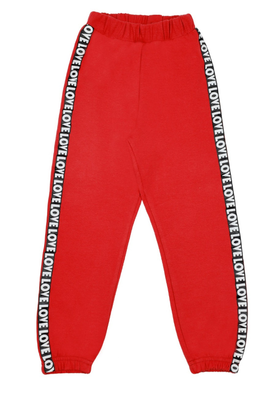 картинка ЧЗ Брюки спортивные для девочки 3-7 лет 92% хлопок, 8% лайкра BONITO KIDS/BK1528L(ЧЗ)/уп.5шт./меш.350шт. от BonitoKids