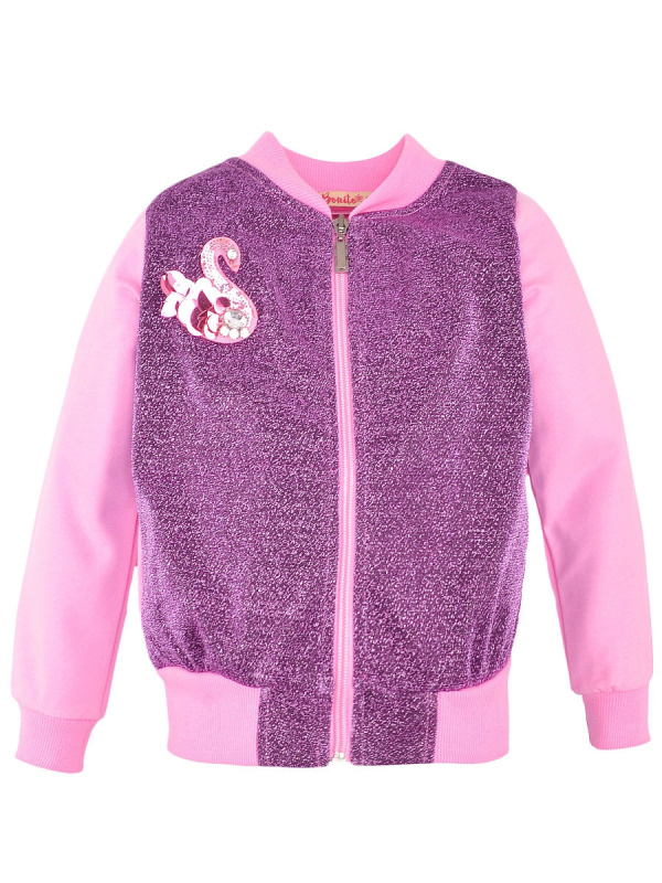 картинка ЧЗ Толстовка для девочки 3-7 лет 60% хлопок, 40% полиэстер BONITO KIDS/BK1274T(ЧЗ)/уп.5шт./меш.300шт. от BonitoKids