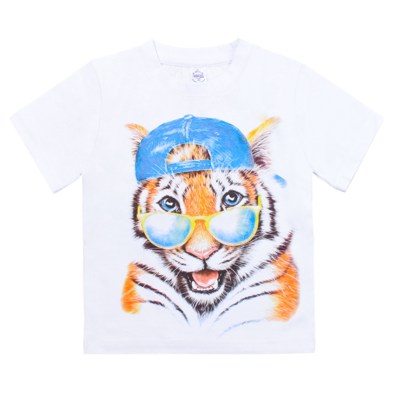 картинка КГ_БГ Футболка для мальчика 4-8 лет 92% хлопок, 8% лайкра BONITO KIDS/BK6004F/уп.5шт./меш.600шт. от BonitoKids