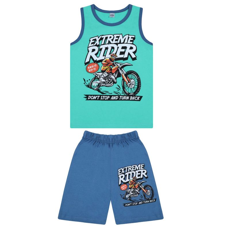 картинка БГ Комплект для мальчика (майка и шорты) 6-9 лет 100% хлопок BONITO KIDS/BK1206MSH(03-23)/уп.4шт./меш.400шт. от BonitoKids
