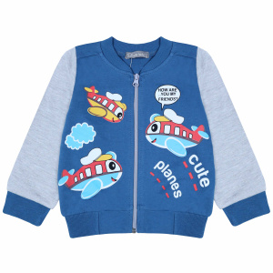 картинка БГ_ЧЗ Бомбер для мальчика 2-5 лет 100% хлопок BONITO KIDS/BK1376BM(12-22)(ЧЗ)/уп.4шт./меш.400шт. от BonitoKids