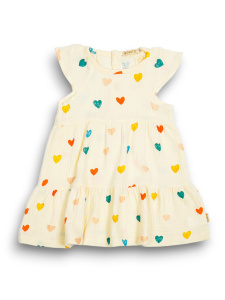 картинка ЧЗ Платье для девочки 3-7 лет 100% хлопок BONITO KIDS/OP1942(ЧЗ)/уп.4 шт./меш.300 шт. от BonitoKids