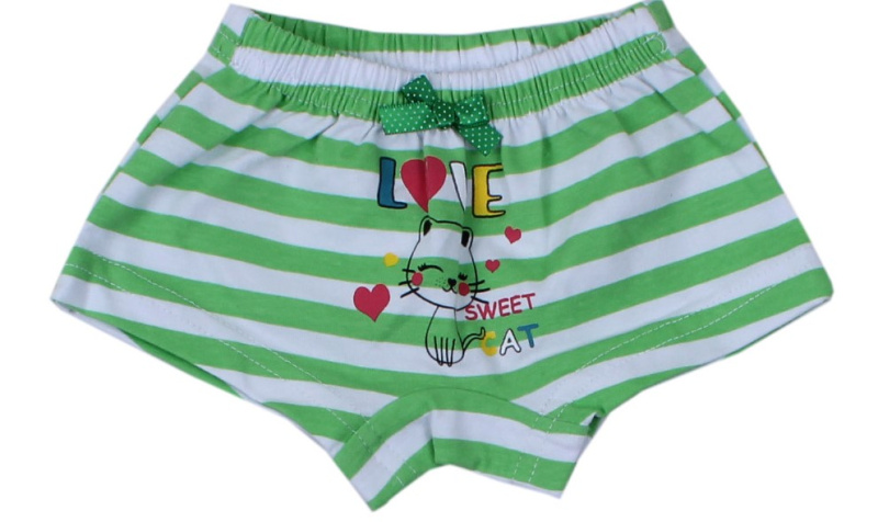 картинка ЧЗ Трусы для девочки 3-7 лет 92% хлопок, 8% лайкра BONITO KIDS/BK1229T(ЧЗ)/уп.5шт./меш.1500шт. от BonitoKids