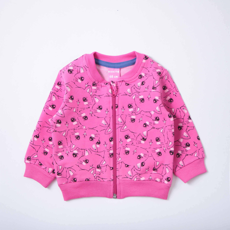 картинка ЧЗ Бомбер для детей 68-86 см 65% хлопок, 27% полиэстер, 8% эластан BONITO KIDS/OP1859/уп.4шт./меш.384шт. от BonitoKids