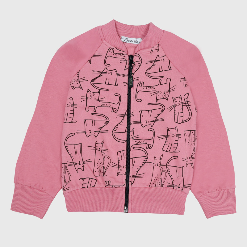 картинка КГ Бомбер для девочки 3-7 лет 100% хлопок BONITO KIDS/BK1796B(07-24)/уп.5шт./меш.300шт. от BonitoKids