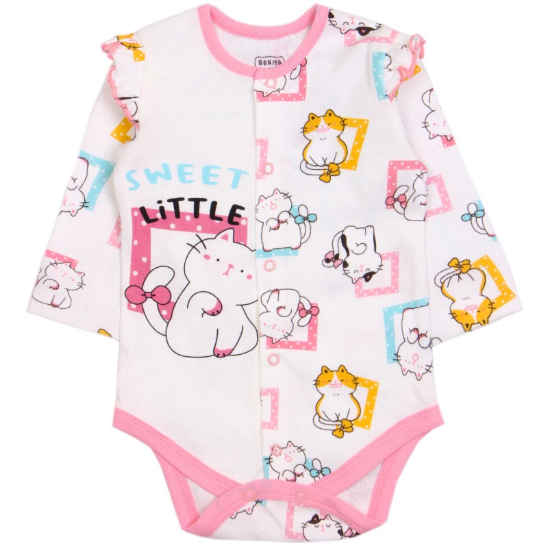 картинка БГ_ЧЗ Боди для детей 68-86 см BONITO KIDS/OP1442(ЧЗ)/уп.4шт./меш.456шт. от BonitoKids