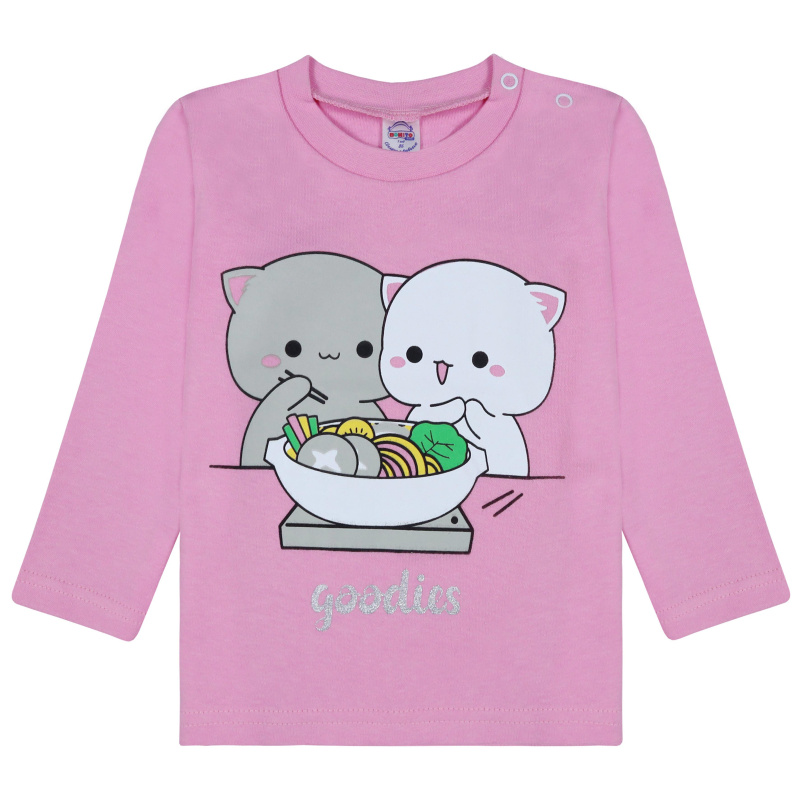 картинка БГ_ЧЗ Кофта для девочки 1,5-4 лет 100% хлопок BONITO KIDS/BK0006D(05-23)(ЧЗ)/уп.4шт./меш.500шт. от BonitoKids