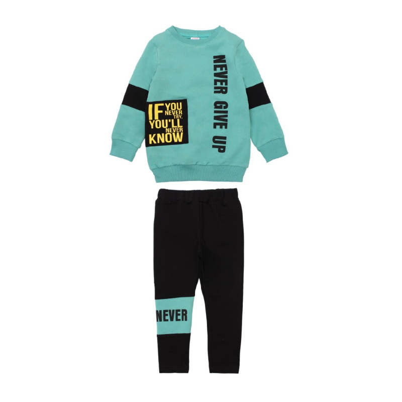 картинка ЧЗ Комплект для девочки (туника, лосины) 3-7 лет BONITO KIDS/OP1234(ЧЗ)/уп.5шт./меш.180шт. от BonitoKids