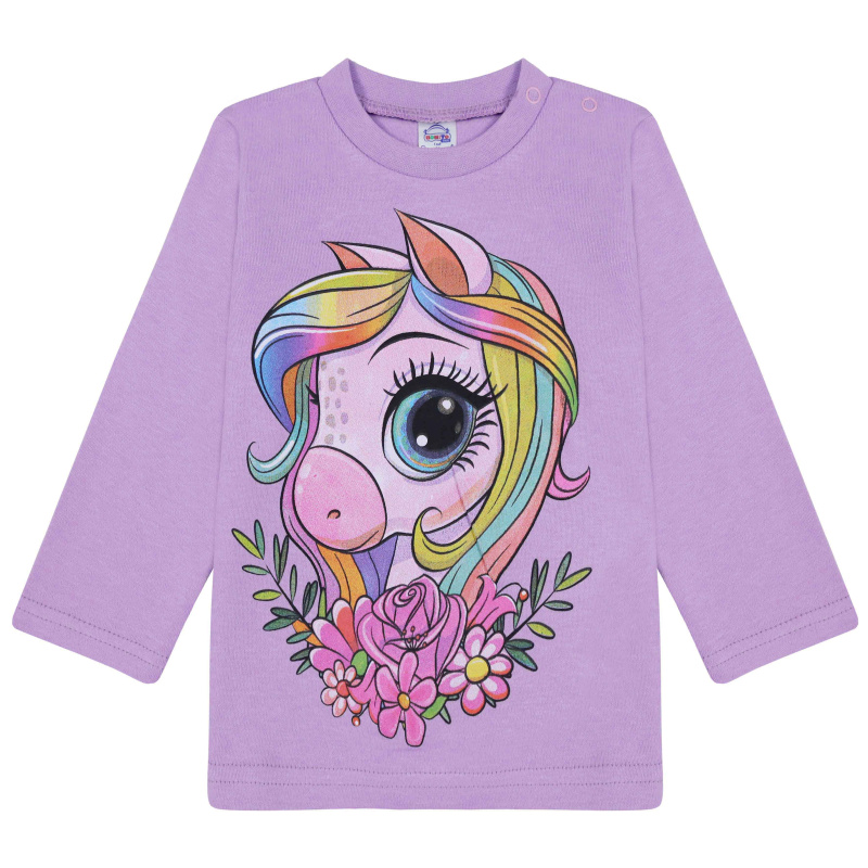 картинка БГ_ЧЗ Кофта для девочки 1,5-4 лет 100% хлопок BONITO KIDS/BK0006D(05-23)(ЧЗ)/уп.4шт./меш.500шт. от BonitoKids