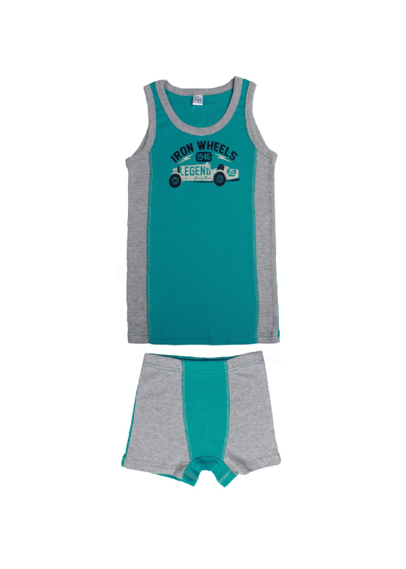 картинка ЧЗ Комплект для мальчика (майка,трусы) 7-11 лет BONITO KIDS/BK1466MT(01-22)/уп.5шт./меш.360шт. от BonitoKids