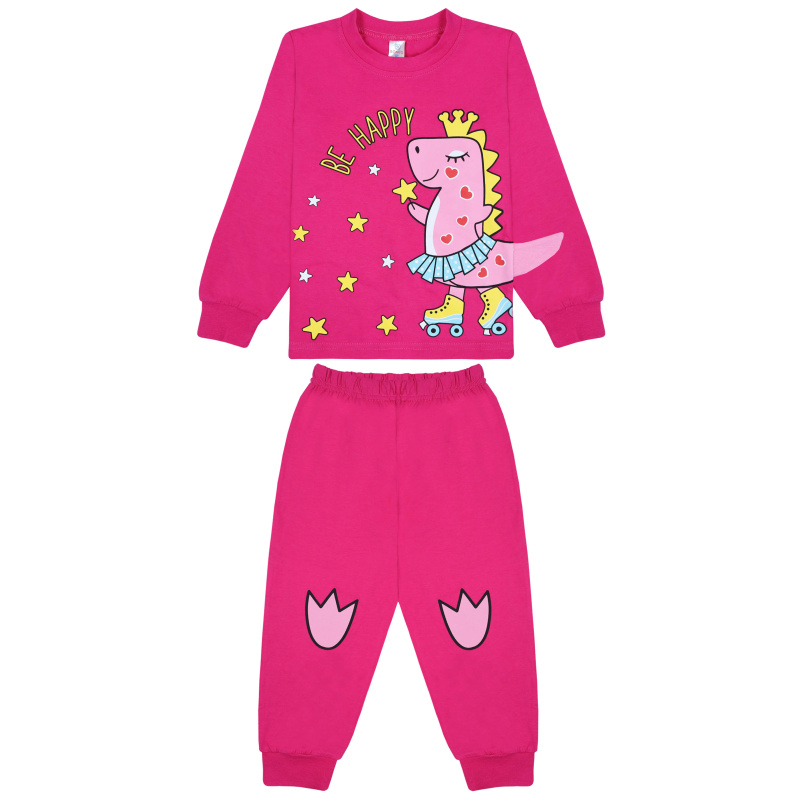картинка БГ_ЧЗ Пижама для девочки 3-7 лет BONITO KIDS/BK0976PJD(10-25)(ЧЗ)/уп.5шт./меш.280шт. от BonitoKids
