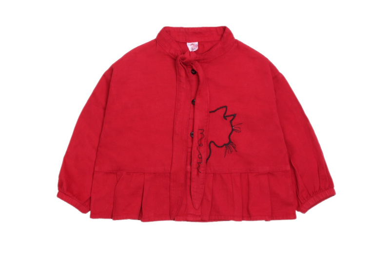 картинка ЧЗ Рубашка для девочки 5-8 лет 100% хлопок BONITO KIDS/OP1186(ЧЗ)/уп.4шт.меш/400шт. от BonitoKids
