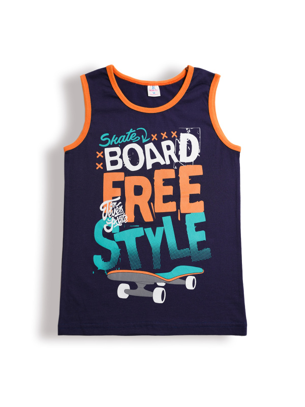 картинка БГ_ЧЗ Майка для мальчика 8-12 лет 100% хлопок BONITO KIDS/BK1204M(ЧЗ)/уп.5шт./меш.650шт. от BonitoKids