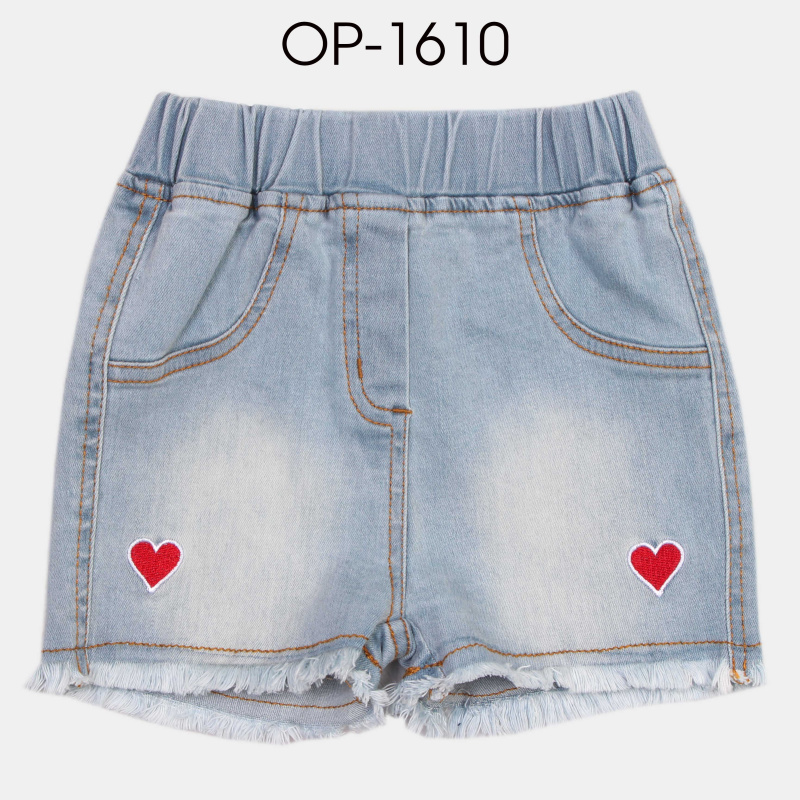 картинка ЧЗ Шорты для девочки 2-6 лет 97% хлопок, 3% эластан BONITO KIDS/OP1610(ЧЗ)/уп.5шт./меш.400шт. от BonitoKids