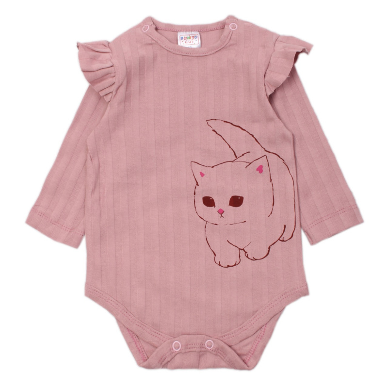 картинка ЧЗ Боди для детей 62-86 см 100% х/б BONITO KIDS/OP1362/уп.5шт./меш.540шт. от BonitoKids