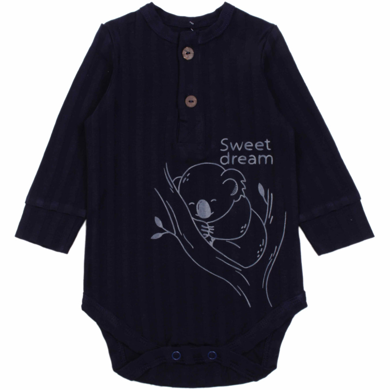 картинка ЧЗ Боди для мальчика  62-86 100% х/б BONITO KIDS/OP1453/уп.5шт./меш.480шт. от BonitoKids