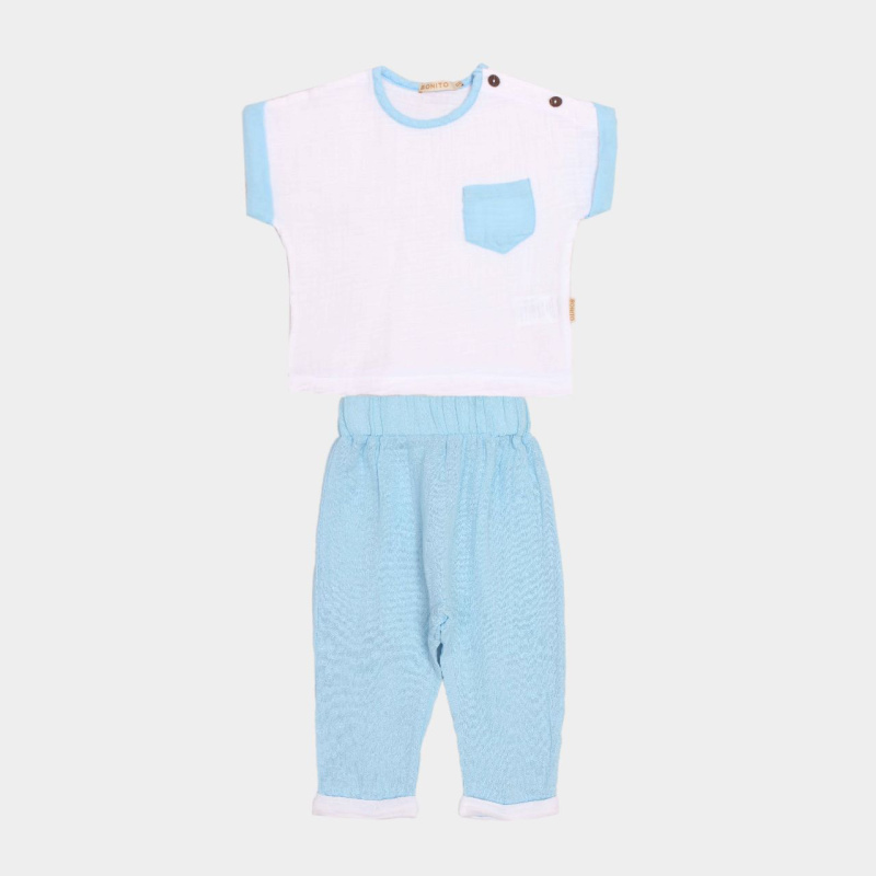 картинка ЧЗ Комплект для мальчика (кофта и брюки) 68-86 см 100% хлопок BONITO KIDS/OP1767(ЧЗ)7/уп.4шт./меш.288шт. от BonitoKids