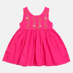 картинка ЧЗ Платье для девочки 3-7 лет 100% хлопок BONITO KIDS/OP1675(ЧЗ)/уп.5шт./меш330.шт. от BonitoKids