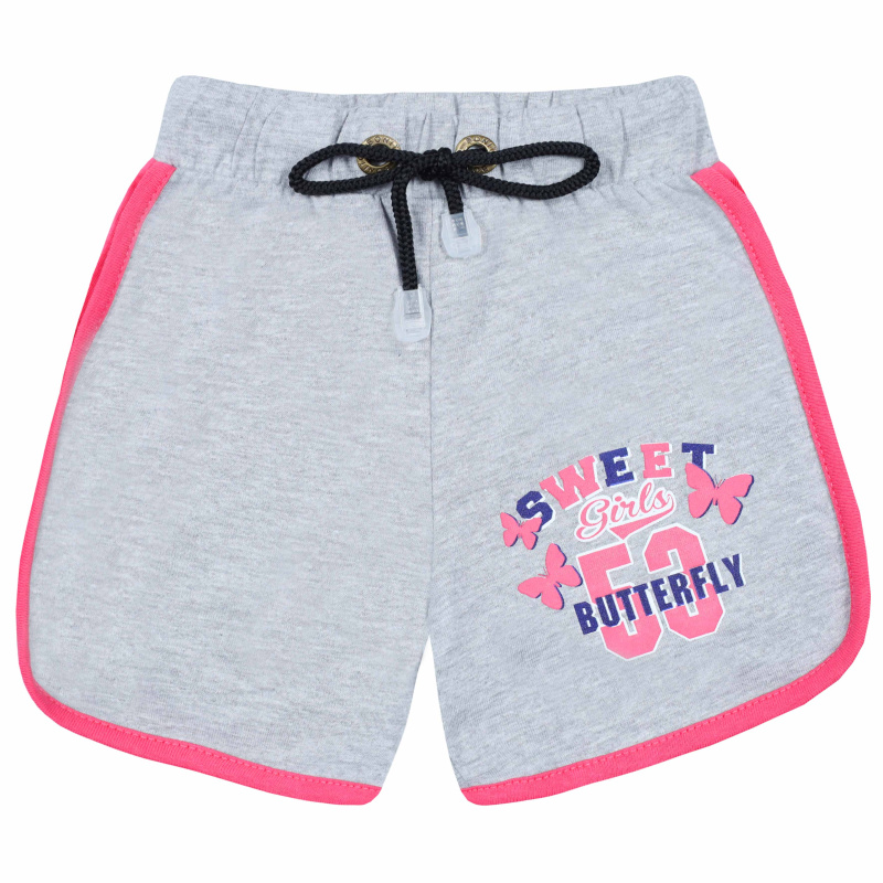картинка БГ_ЧЗ Шорты для девочки 3-7 лет 100% хлопок BONITO KIDS/BK1346SH(ЧЗ)/уп.5шт./меш.600шт. от BonitoKids
