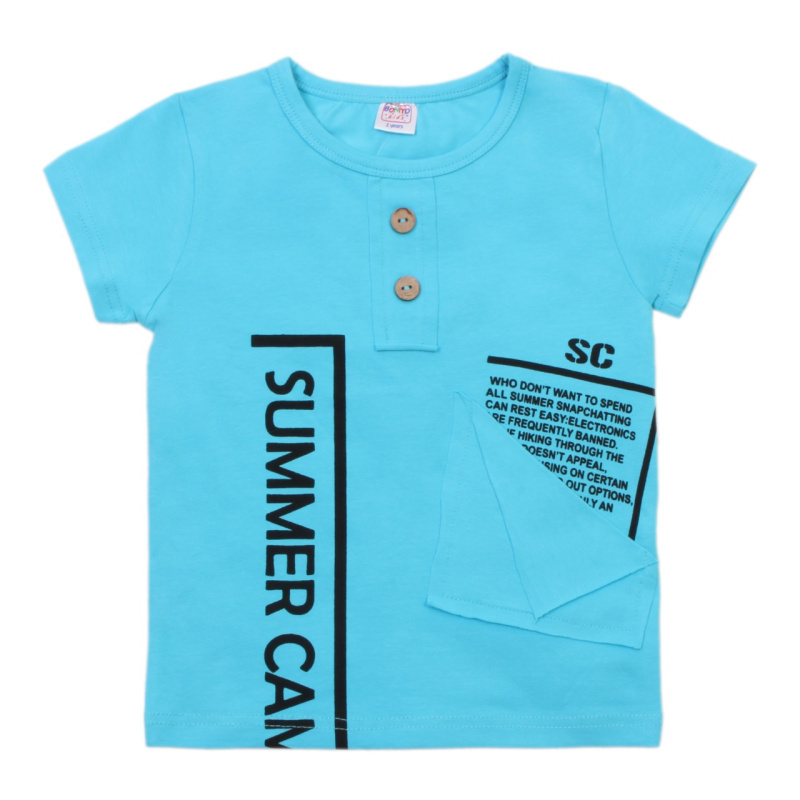 картинка БГ_ЧЗ Футболка для мальчика 2-6 лет 95% хлопок, 5% эластан BONITO KIDS/OP1425/уп.5шт./меш.600шт. от BonitoKids