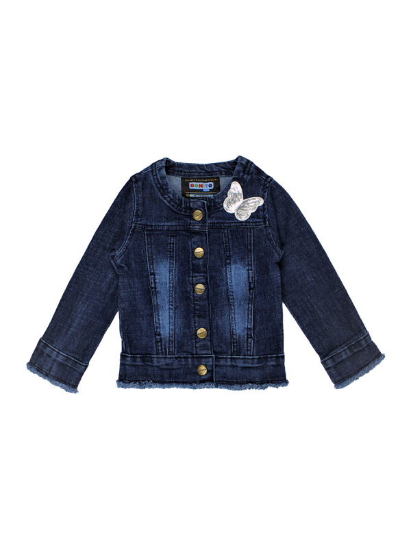 картинка ЧЗ Пиджак для девочки 2-5 лет 80% хлопок, 20% пэ BONITO KIDS/OP625П(ЧЗ)/уп.4шт./меш.108шт. от BonitoKids