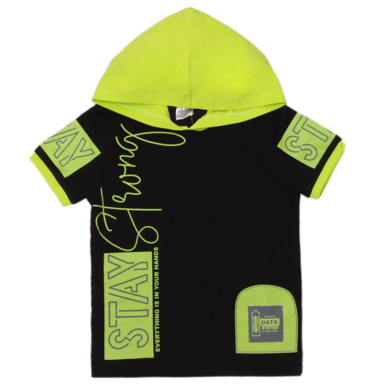 картинка БГ_ЧЗ Футболка для мальчика 3-7 лет 95% хлопок, 5% эластан BONITO KIDS/OP1424(ЧЗ)/уп.5шт./меш.420шт. от BonitoKids