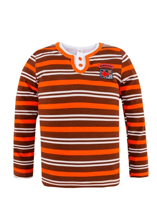 картинка ЧЗ Лонгслив для мальчика 6-10 лет. 95% х/б, 8% BONITO KIDS/BK108B(ЧЗ)/уп.5шт./меш.480шт. от BonitoKids