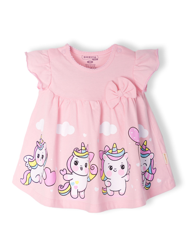 картинка ЧЗ Платье для девочки 68-86 см 100% хлопок BONITO KIDS/OP1923/уп.4 шт./меш.760 шт. от BonitoKids