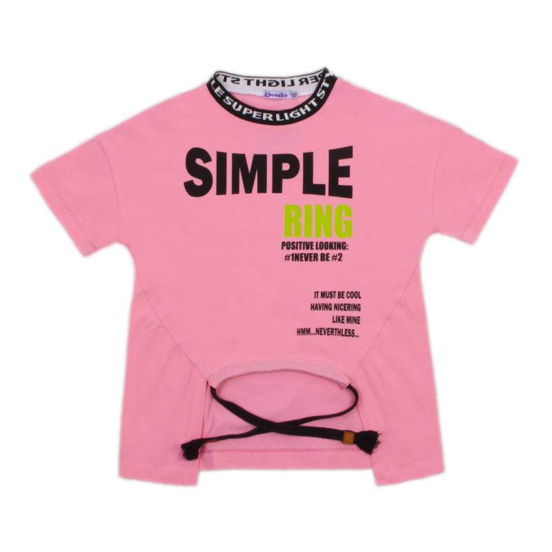 картинка БГ_ЧЗ Футболка для девочки 7-11 лет 95% хлопок, 5% эластан BONITO KIDS/OP1433(ЧЗ)/ 5 шт./меш.425 шт от BonitoKids