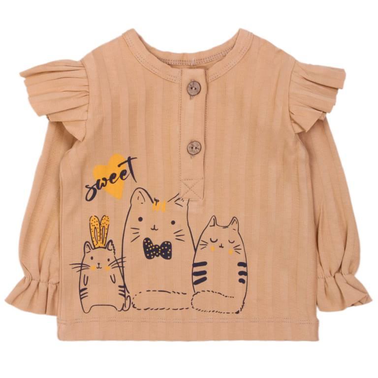 картинка ЧЗ Кофта для девочек 62-86 см, BONITO KIDSD/OP1458(ЧЗ)/уп.5шт./меш.480шт. от BonitoKids