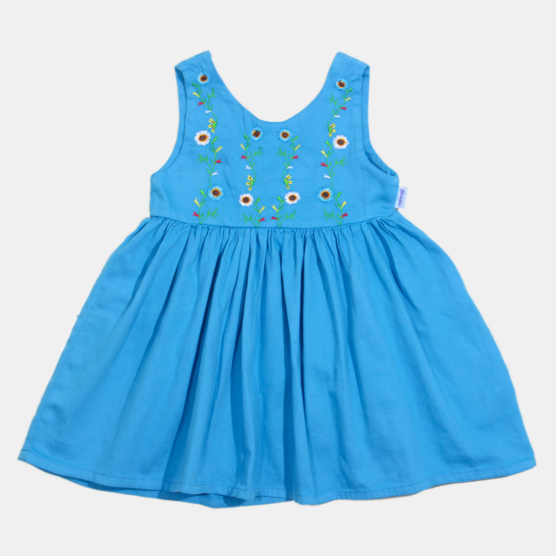 картинка ЧЗ Платье для девочки 3-7 лет 100% хлопок BONITO KIDS/OP1675(ЧЗ)/уп.5шт./меш330.шт. от BonitoKids