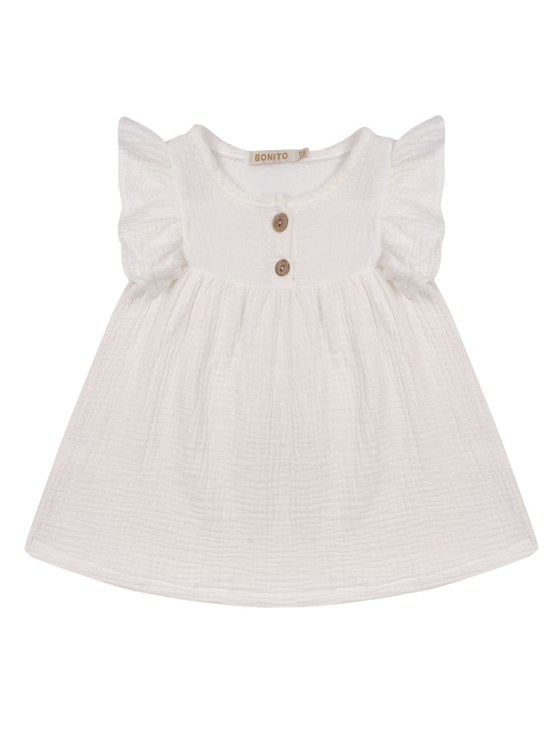 картинка ЧЗ Платье для девочки 1-3 лет 100% хлопок BONITO KIDS/OP1965(03-26)(ЧЗ)/уп.4шт./меш.444шт. от BonitoKids