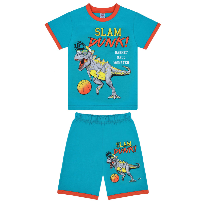 картинка КГ Комплект для мальчика (футболка и шорты) 4-8 лет 100% хлопок BONITO KIDS/BK0005FSHM(4-8)/уп.5шт./меш.400шт. от BonitoKids