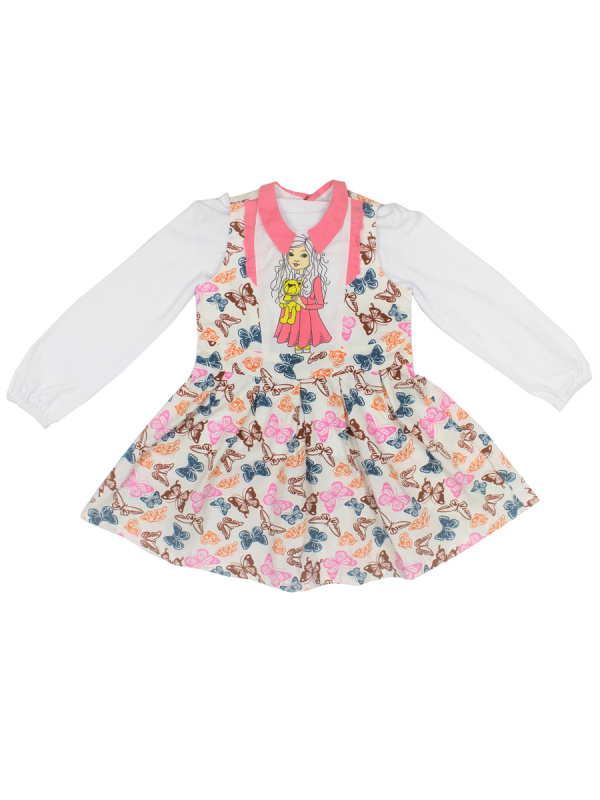 картинка КГ Комплект для девочки (блузка и сарафан) 5-8 лет 100% хлопок BONITO KIDS/BK379K/уп.4шт./меш.160шт. от BonitoKids