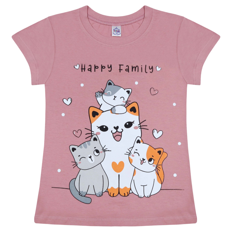 картинка БГ_ЧЗ Футболка для девочки, 8-12 лет, 100% хлопок, BONITO KIDS/BK0003(03-24)(ЧЗ)/уп.5шт./меш.600шт. от BonitoKids