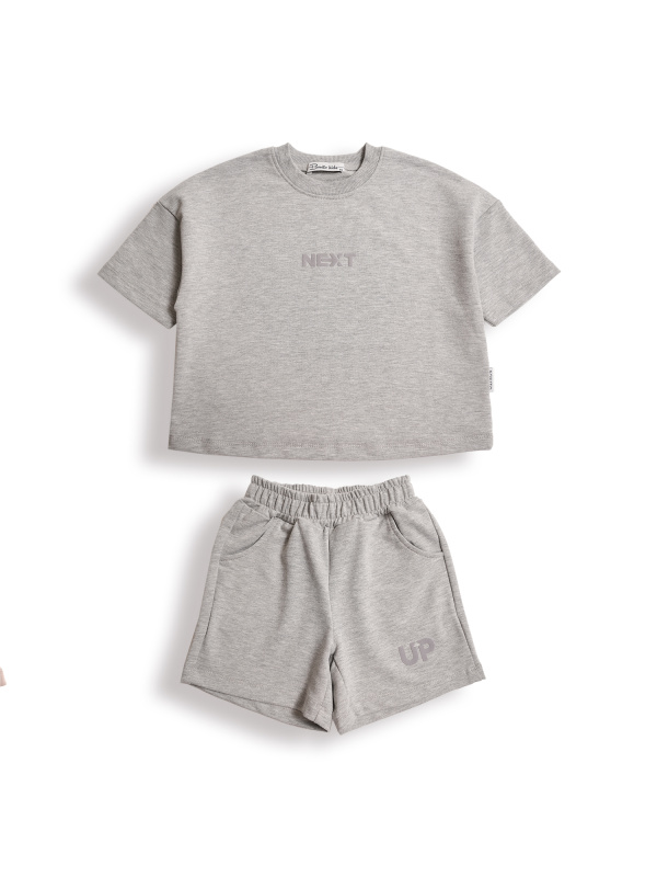 картинка БГ_ЧЗ Комплект для девочки (футболка и шорты) 3-7 лет 95% хлопок, 5% лайкра BONITO KIDS/SS6147(ЧЗ)/уп.5шт./меш.270шт. от BonitoKids