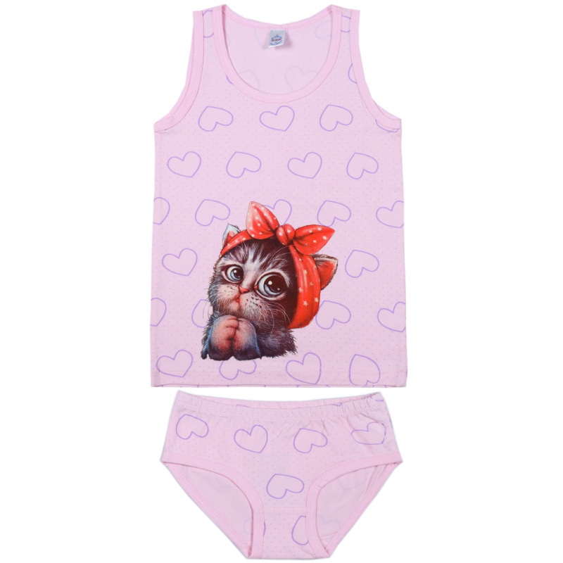 картинка ЧЗ Комплект для девочки  (майка,трусы) 8-12 лет BONITO KIDS/BK1683MT/уп.5шт./меш.500шт. от BonitoKids