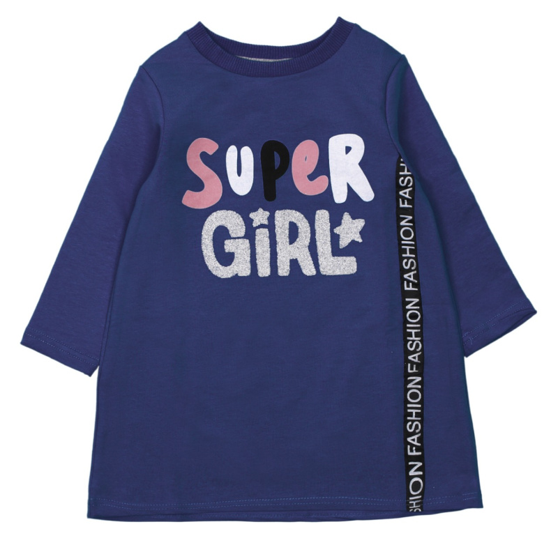 картинка ЧЗ Туника для девочки 3-7 лет 65% хлопок, 27% пэ, 8% эластан BONITO KIDS/OP1241(ЧЗ)/уп.5шт./меш.320шт. от BonitoKids