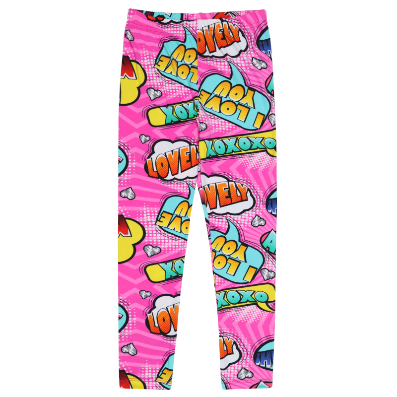 картинка БГ_ЧЗ Лосины для девочки 8-12 лет 60% хлопок, 40% полиэстер BONITO KIDS/BK1297L(04-24)(ЧЗ)/уп.5шт./меш.600шт. от BonitoKids