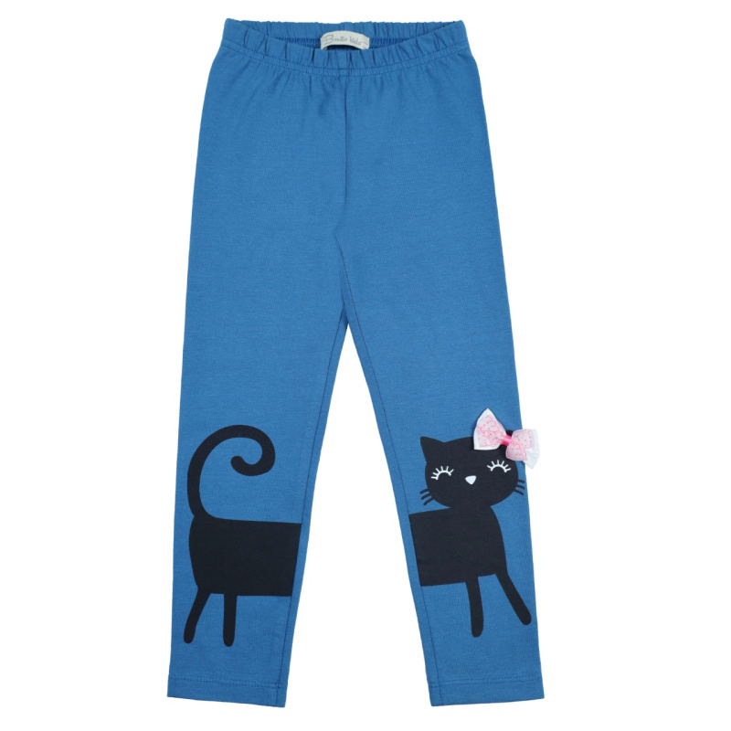 картинка ЧЗ Лосины для девочки 3-7 лет 92% хлопок, 8% лайкра BONITO KIDS/BK1609L(ЧЗ)/уп.5шт./меш.700шт. от BonitoKids